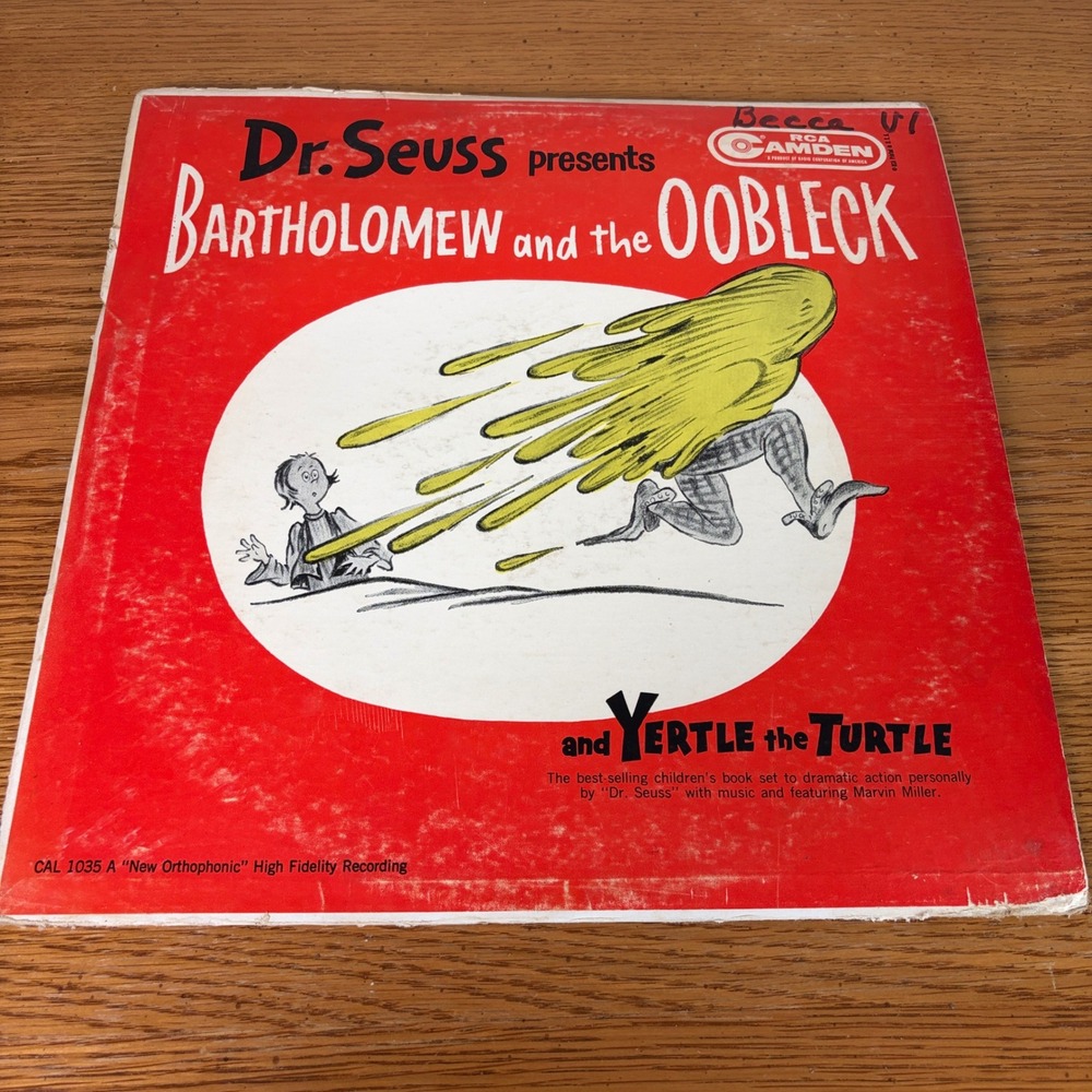 Dr Seuss Bartholomew and the Oobleck Yertle the Turtle Vinyl LP RCA Camden